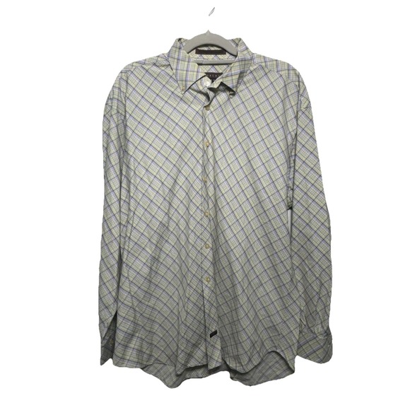 Robert Talbott Other - Robert Talbott Mens Long Sleeve Button Down Shirt XL Plaid Designed Carmel